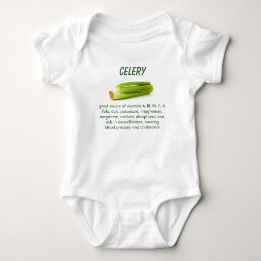Celery baby onsie creeper romper (Voorkant)