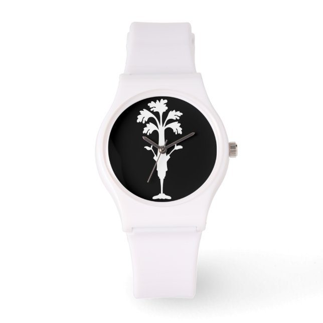 'Celery Charles' Logo Sportief horlogebandje Silic Horloge (Voorkant)