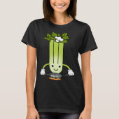 Celery Chef Ironic Saying Leek Vegetables T-shirt (Voorkant)