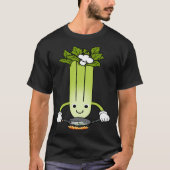 Celery Chef Ironic Saying Leek Vegetables T-shirt (Voorkant)