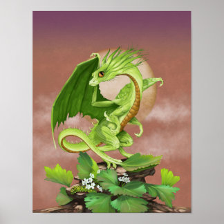 Celery Dragon 11x14 (4x6 en hoger) Poster