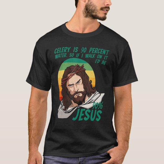 Celery Easter Passover Funny Sarcastic Jesus Faith T-shirt (Voorkant)