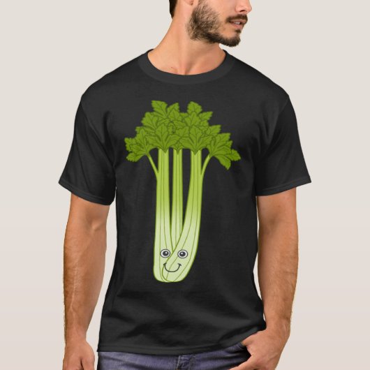 Celery Fan Ironic Saying Vegetables Leek Food T-shirt (Voorkant)