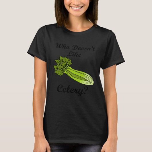 Celery Food Vegetable Delicious Leek T-shirt (Voorkant)