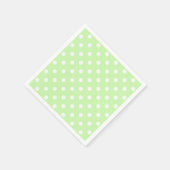 Celery Green and White Polka Dot Pattern Servetten (Hoek)