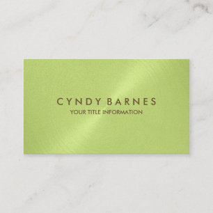 Celery Green Sheen Visitekaartje
