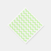 Celery Green, White Chevron ZigZag Pattern Servet (Hoek)