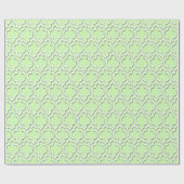 Celery Green White XL Moroccan Quatrefoil #7DS Cadeaupapier (Vlak)