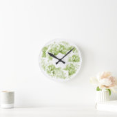 Celery Green Wreator Flower Clock Ronde Klok (Huis)