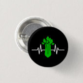 Celery Heartbeat Ronde Button 3,2 Cm (Voorkant /achterkant)