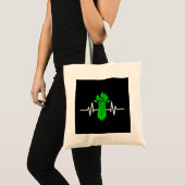 Celery Heartbeat Tote Bag (Voorkant (product))