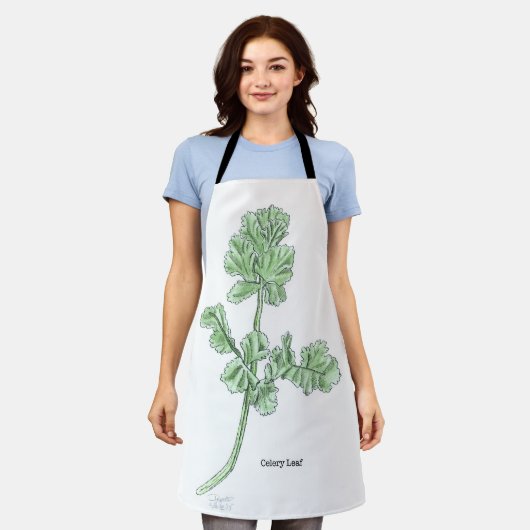 Celery Leaf Schort (Gedragen)