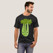 Celery Makes Me Smile Vegetables Leek Healthy T-shirt (Voorkant volledig)