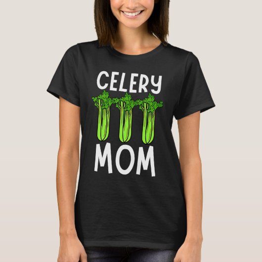 Celery Mom Vegetable Mothers' Day Gardener T-shirt (Voorkant)