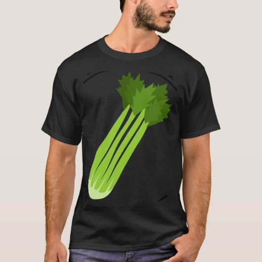 Celery Squad Ironic Saying Leek Vegetable Food T-shirt (Voorkant)
