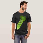 Celery Squad Ironic Saying Leek Vegetable Food T-shirt (Voorkant volledig)
