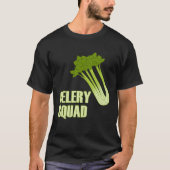Celery Squad Vegetables Healthy Leeks T-shirt (Voorkant)