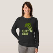 Celery Squad Vegetables Healthy Leeks T-shirt (Voorkant volledig)