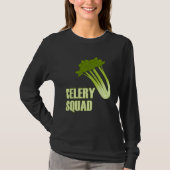 Celery Squad Vegetables Healthy Leeks T-shirt (Voorkant)