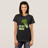 Celery Squad Vegetables Healthy Leeks T-shirt (Voorkant volledig)