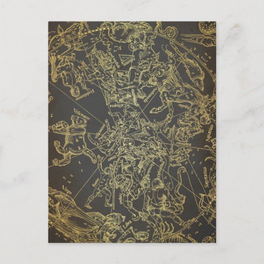 Celesstial Zodiac Briefkaart (Voorkant)