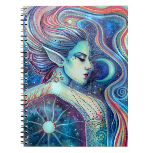 Celesta Fantasy Feeënkunst Manen en Sterren Notitieboek