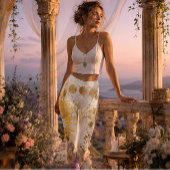 Celestarium Goud Maan Botanische Astrologie Leggings