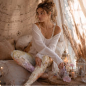 Celestarium Goud Maan Botanische Astrologie Leggings