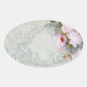 CÉLESTE achtergrond Ovale Sticker