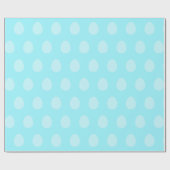 Celeste Blue Easter Egg Wrapping Paper Cadeaupapier (Vlak)