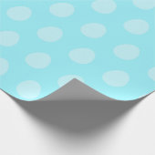 Celeste Blue Easter Egg Wrapping Paper Cadeaupapier (Hoek)