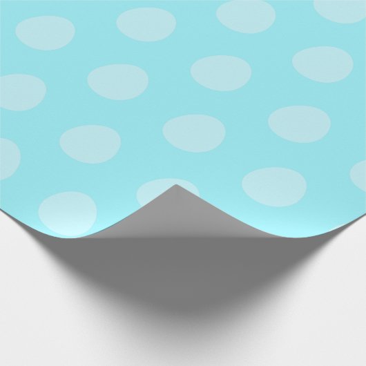 Celeste Blue Easter Egg Wrapping Paper Cadeaupapier (Hoek)