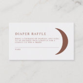 CELESTE Bohemian Moon Diaper Raffle Ticket Game (Voorkant)