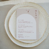 CELESTE Boho Moon & Stars Terracotta Arch Menu
