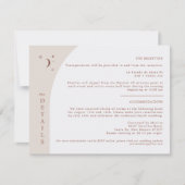 CELESTE Boho Moon & Stars Terracotta Details Kaart (Voorkant)