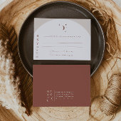 CELESTE Boho Moon & Stars Terracotta RSVP Kaart