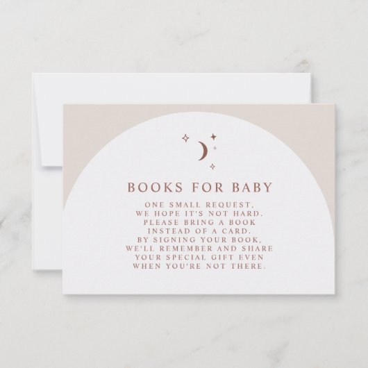 CELESTE Boho Terracotta Boeken voor Baby Tussenvoe Kaart (Voorkant)