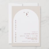 CELESTE Boho Terracotta Moon Arch Vrijgezellenfees Kaart (Voorkant)