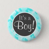 Celeste Camo; Camouflage Ronde Button 5,7 Cm (Voorkant)