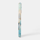 Celeste Deco Luxe Art Deco Turkoois Goud iPhone 16 Hoesje (Rechterkant)
