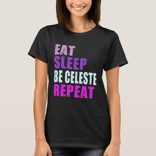 Celeste Eat Sleep Be Repeat Celeste T-shirt (Voorkant)