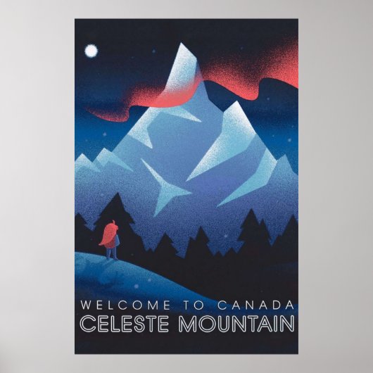 Celeste Game Mountain Poster (Voorkant)