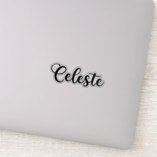 Celeste Naam - Handgeschreven kalligrafie Sticker