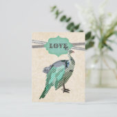 Celeste Peacock    LovePostcard Briefkaart (Staand voorkant)