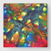 CELESTE VAN Christèle Chabrette Vierkante Klok (Voorkant)