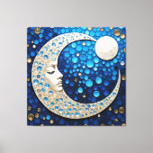 Celeste: Vrouw in de maan Canvas Afdruk (Voorkant)