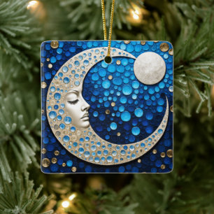 Celeste: Vrouw in de maan Keramisch Ornament
