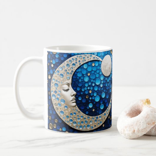 Celeste: Vrouw in de maan Koffiemok (Met donut)