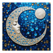 Celeste: Vrouw in de maan Perfect Poster (Voorkant)