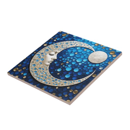 Celeste: Vrouw in de maan Tegeltje (Zijkant)